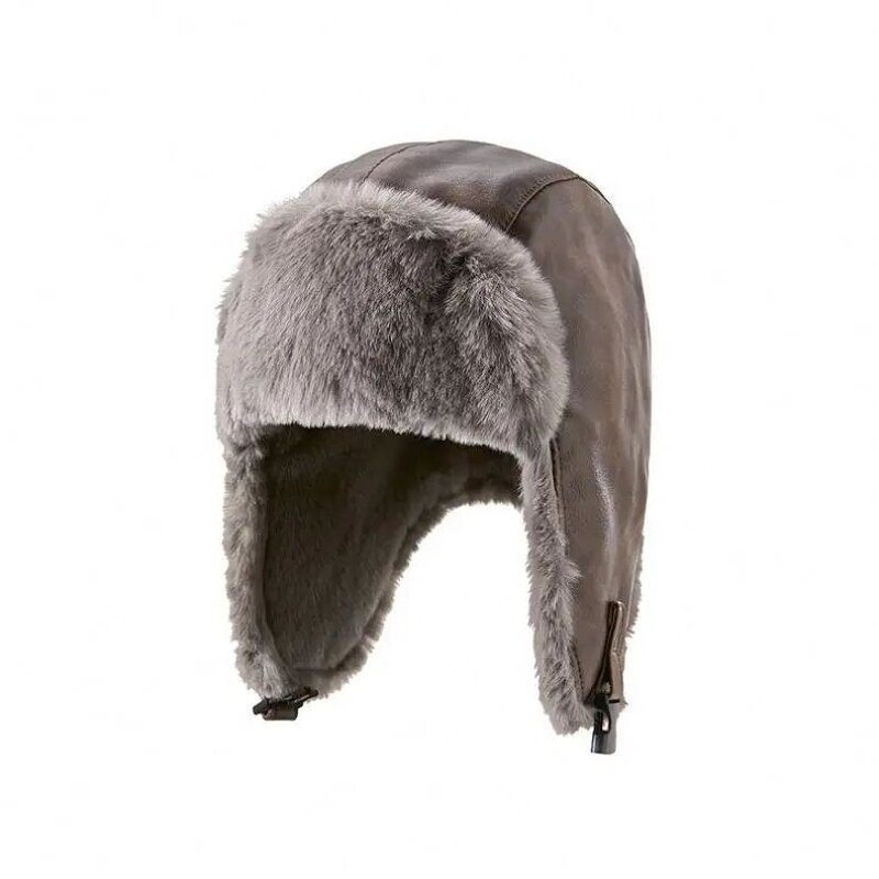 Ushanka Winter Hat - Manufacturer - Waterproof Elderly Men Ear Protection Fleece Cycling Snow
