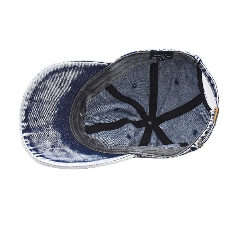 Denim Golf Dad Hat - Manufacturer - Vintage Distressed 6 Panel Unstructured Adjustable Washed