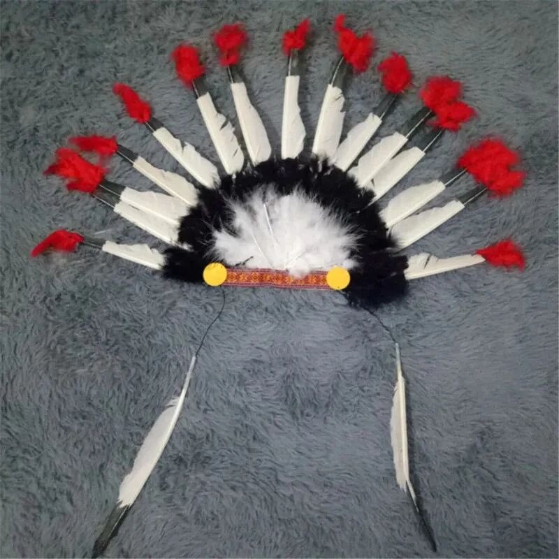 Indian Chief Headdress - Manufacturer - Christmas Cosplay Feather Thanksgiving Carnival Party