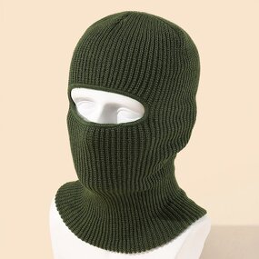 Ski Mask Beanie - Manufacturer - Custom Logo 1-Hole Windproof Warm Full Face Neck Cover Men Women