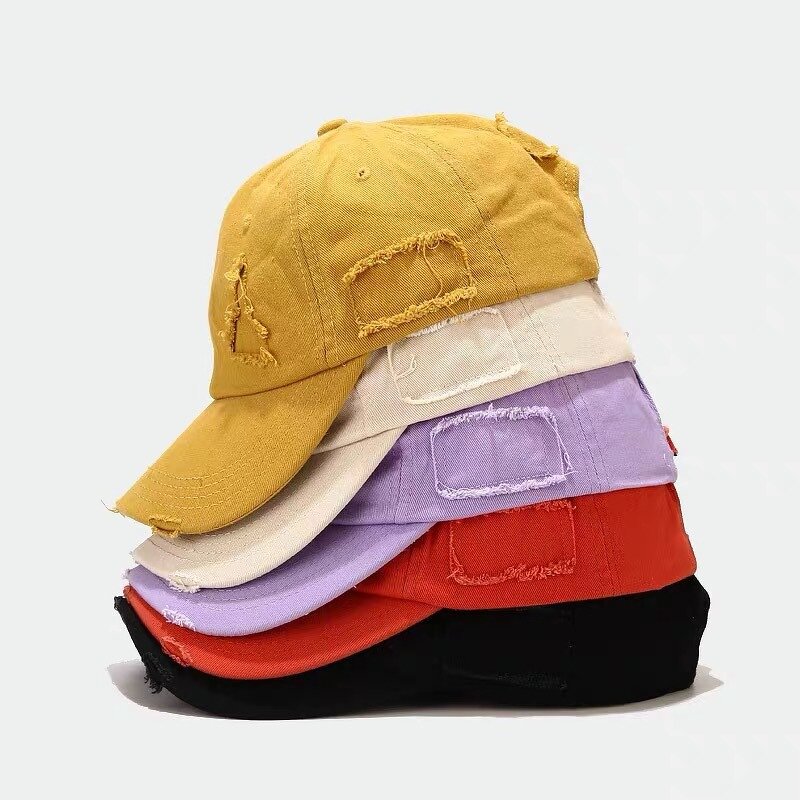 3D Embroidery Dad Hat - Manufacturer - Vintage Washed 6 Panel Plain Cotton Adjustable Blank