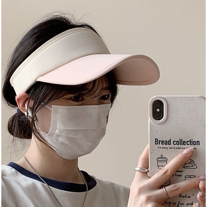 Sun Visor Cap - Manufacturer - Custom Print Two Tone UV Protection Golf Tennis Sports Travel