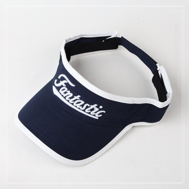 3D Embroidery Visor - Manufacturer - Wholesale Cotton Large UV Protective Golf Beach Adjustable