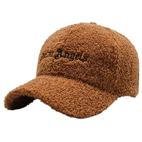 Lamb Fleece Cap - Manufacturer - Custom Logo 6-Panel Winter Velcro Back Flat Brim Golf Team