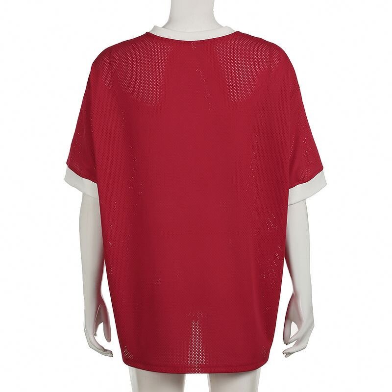 T-Shirt Manufacturer - Short Sleeve Letter Print Jersey