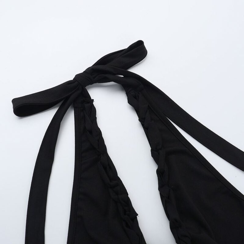 Jumpsuit Manufacturer - Deep V Neck Backless Club Bodycon Shorts