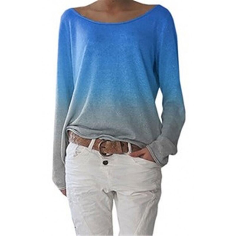T-Shirt Manufacturer - Long Sleeve Crew Neck Knitted Cotton