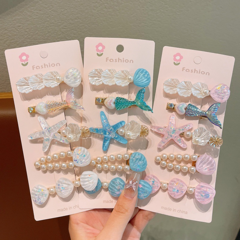 Hair Clip Set Manufacturer - Mid Waist Mermaid Tail Shell-Inspired