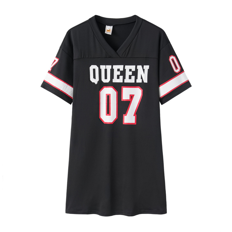 Dress Manufacturer - Casual Hip-Hop Letter Print Short-Sleeved
