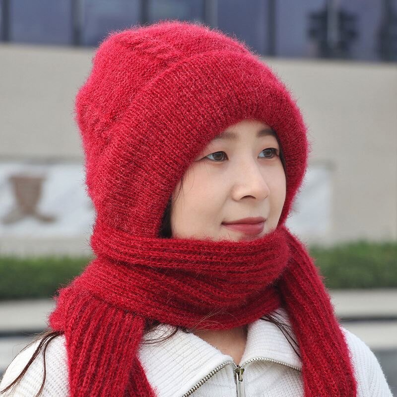 Winter Hat Set Manufacturer - Wool Ski Hat Scarf Knitted Cap