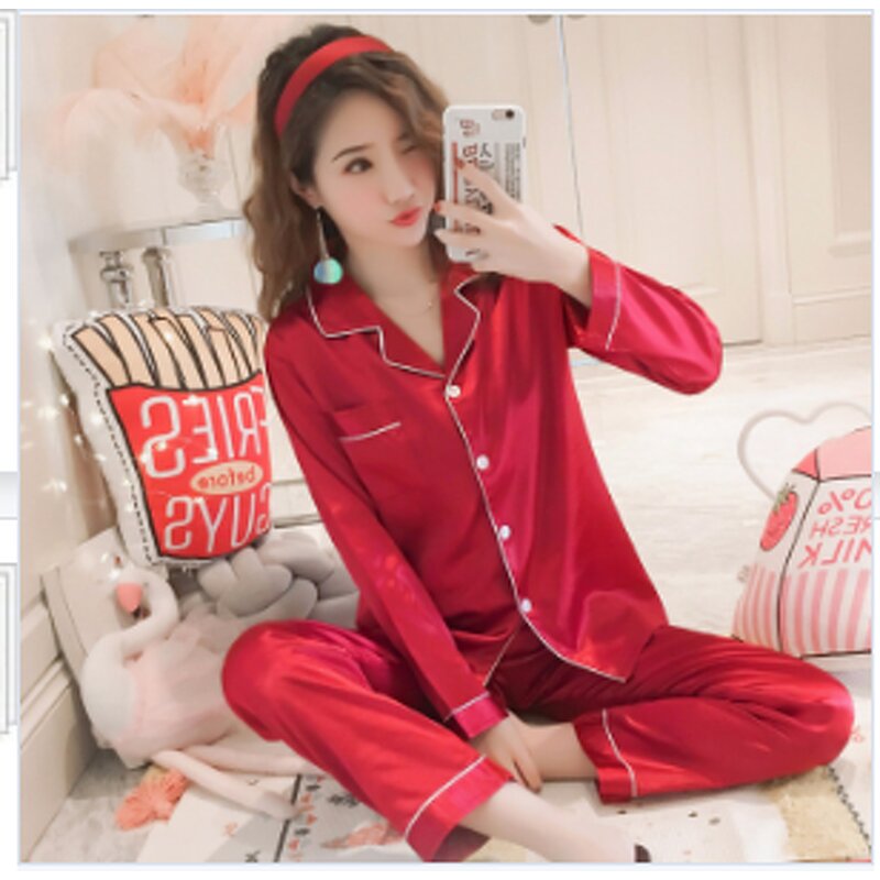 Pajamas Set Manufacturer - Long Sleeve Sleepwear Lady Nightwear