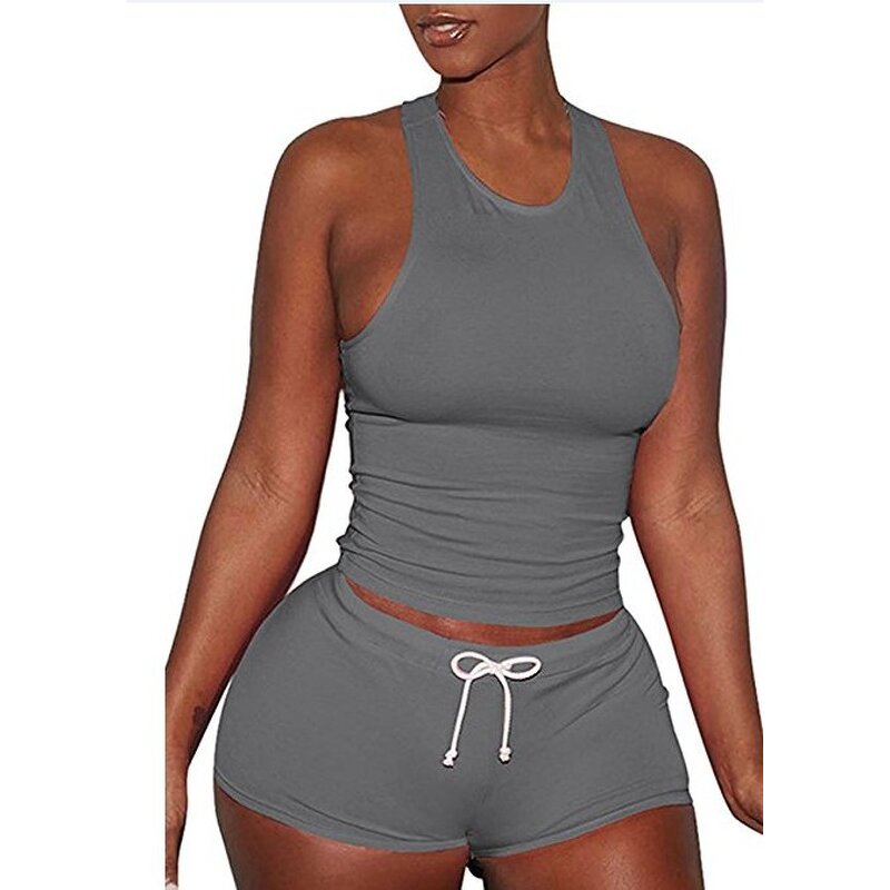 Sleepwear Set Manufacturer - 2pcs Spaghetti Strap Shorts Pajamas