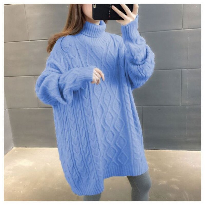 Sweater Manufacturer - Turtleneck Long Loose Thickened Knitting