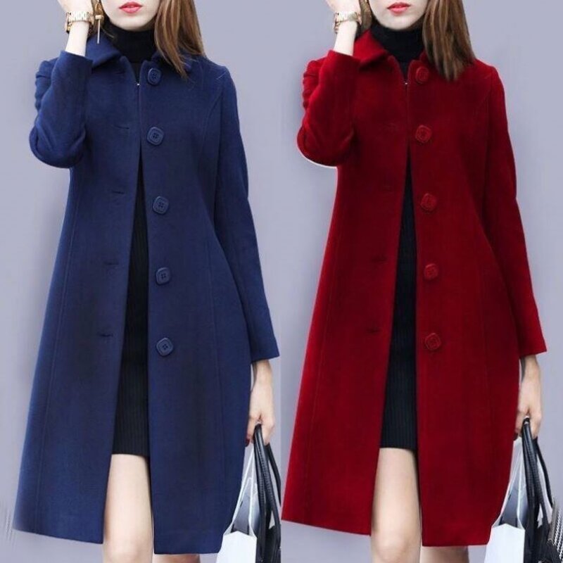 Woolen Coat Manufacturer - Solid Color Slim British Style Cardigan