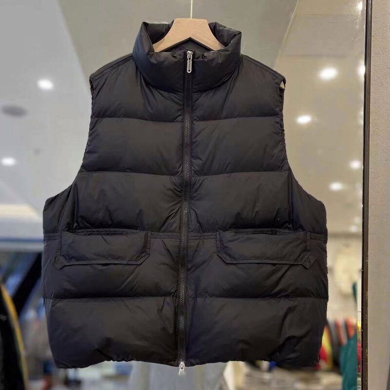 Down Vest Manufacturer - Vintage Standing Collar Sleeveless Duck