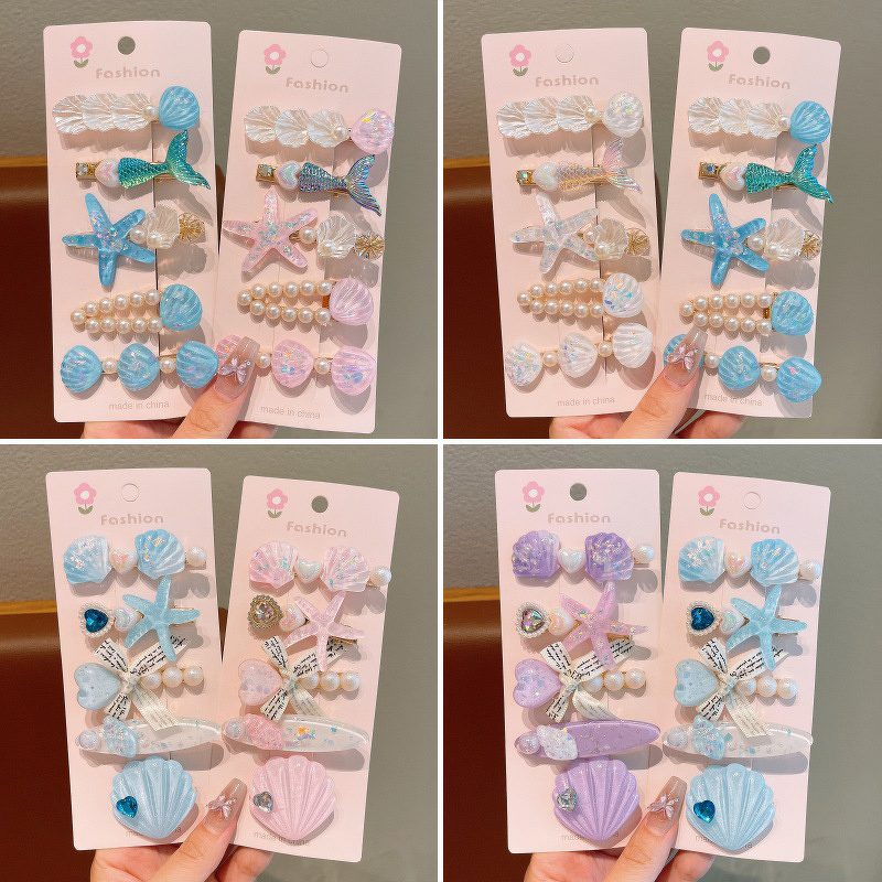 Hair Clip Set Manufacturer - Mid Waist Mermaid Tail Shell-Inspired