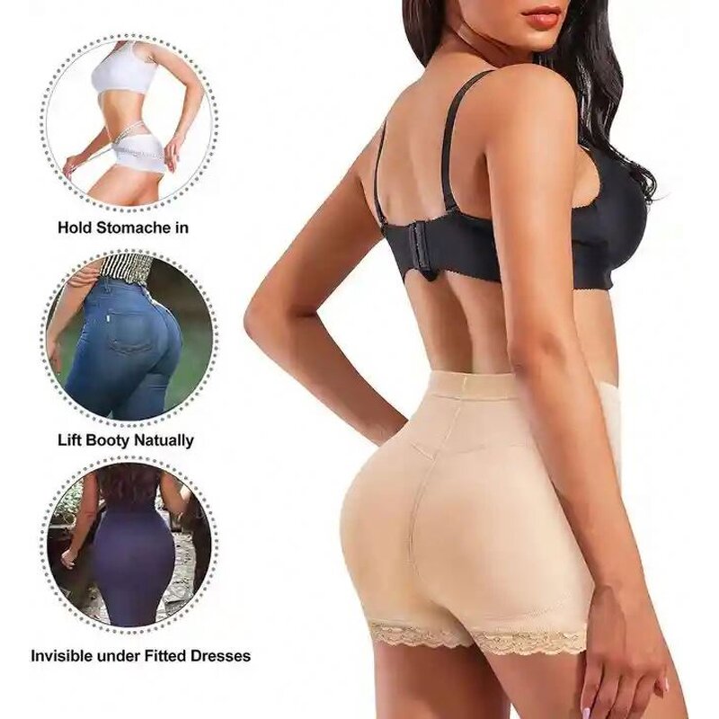 Underwear Manufacturer - Breathable Lace Butt Lifter Padded Seamless