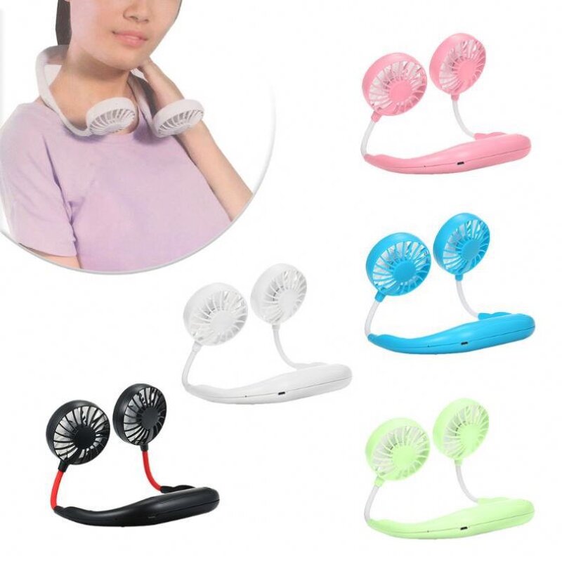 Neck Band Fan Manufacturer - Hands-Free USB Rechargeable Dual Air Cooler