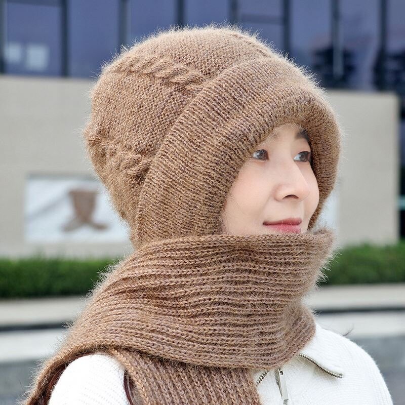 Winter Hat Set Manufacturer - Wool Ski Hat Scarf Knitted Cap
