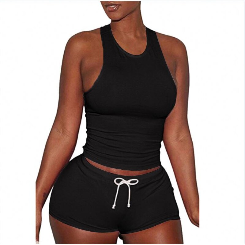 Sleepwear Set Manufacturer - 2pcs Spaghetti Strap Shorts Pajamas