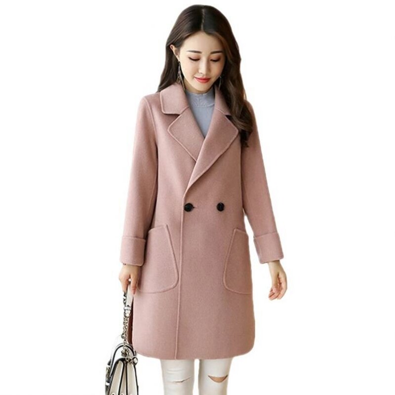 Coat Manufacturer - Fashionable Long Double Button Winter Plus Size