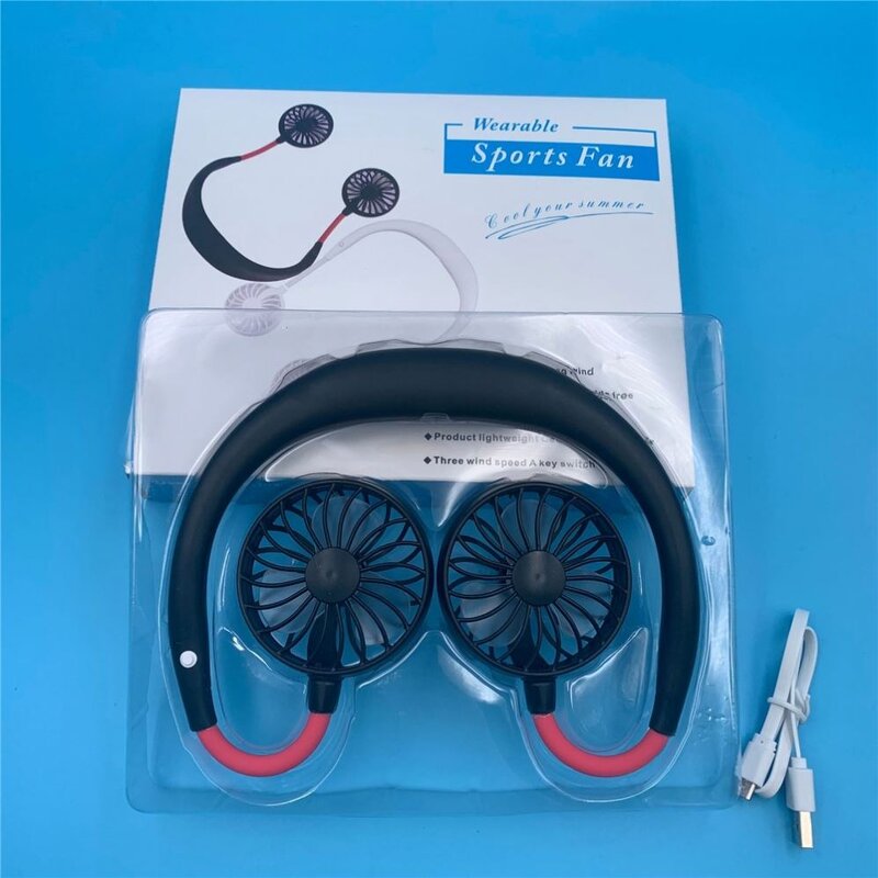 Neck Band Fan Manufacturer - Hands-Free USB Rechargeable Dual Air Cooler