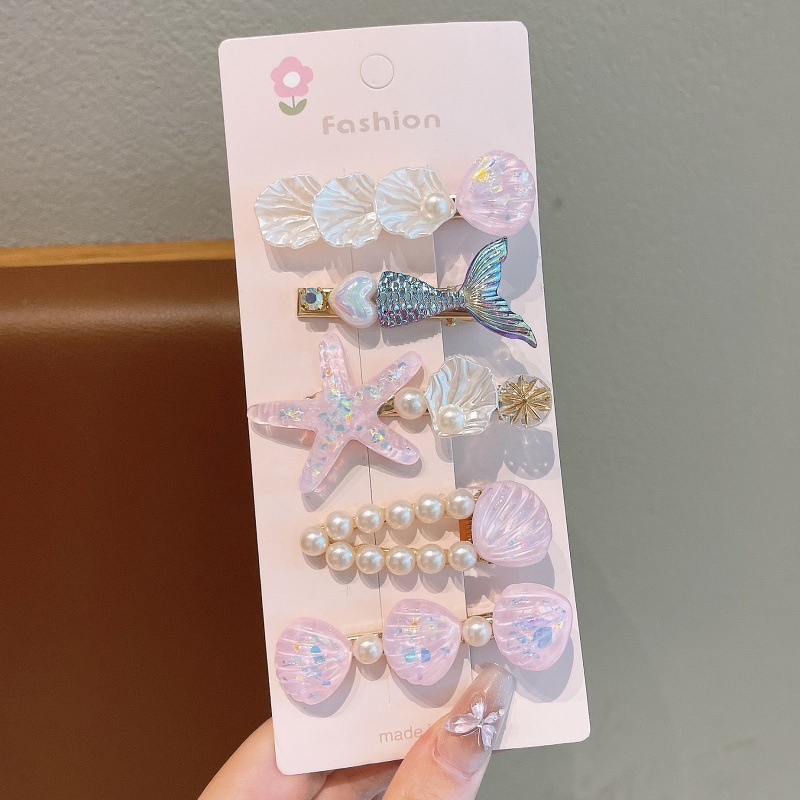 Hair Clip Set Manufacturer - Mid Waist Mermaid Tail Shell-Inspired