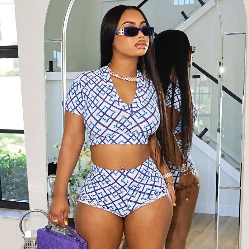 Shorts Set Manufacturer - Beachwear Digital Print 2 Piece