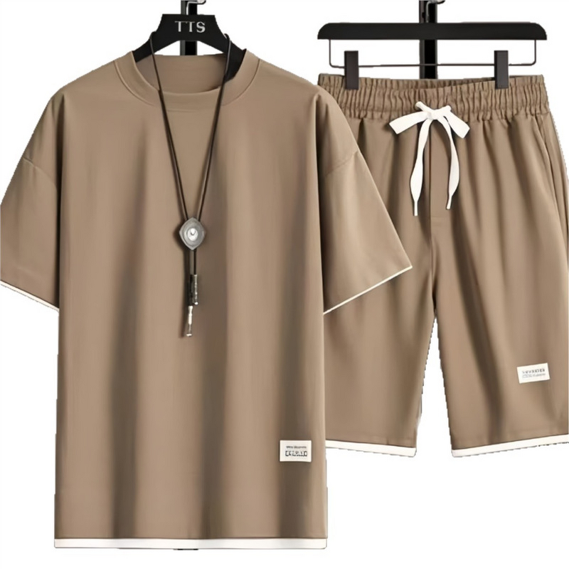 Men's Set Manufacturer - Short Sleeve T-Shirt & Youth Shorts Digital