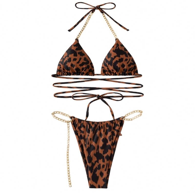 Bikinis Manufacturer - Two Piece Set Leopard Print for Women