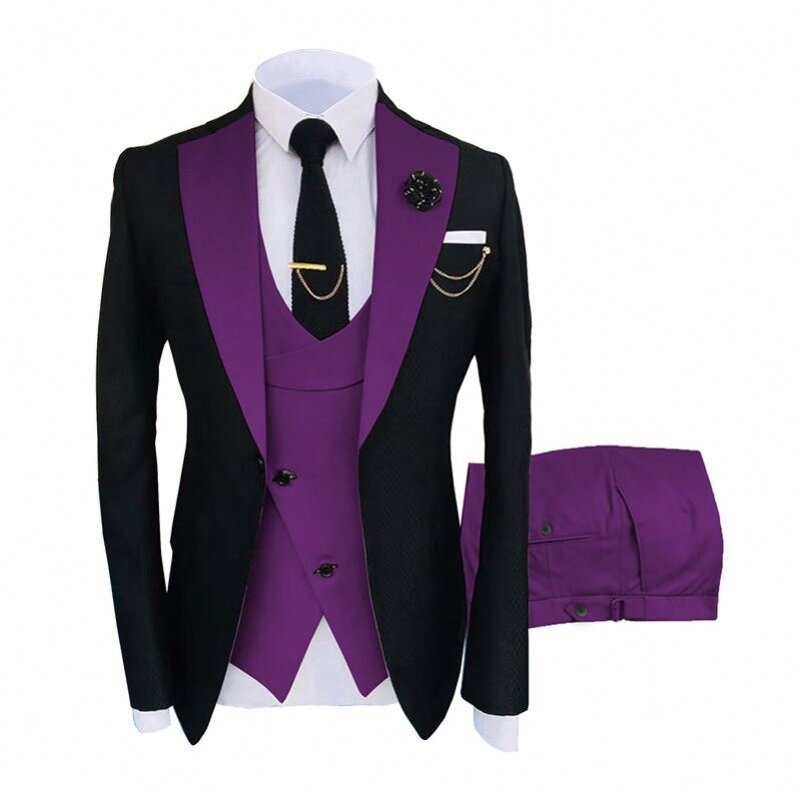Business Suit Manufacturer - Three-Piece Formal Slim-Fit Banquet