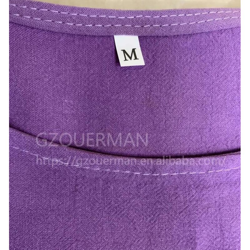 Dress Manufacturer - Loose Cotton Linen Short Sleeve Plus Size