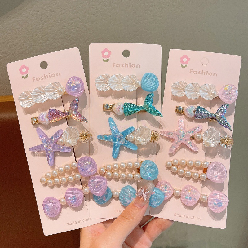 Hair Clip Set Manufacturer - Mid Waist Mermaid Tail Shell-Inspired