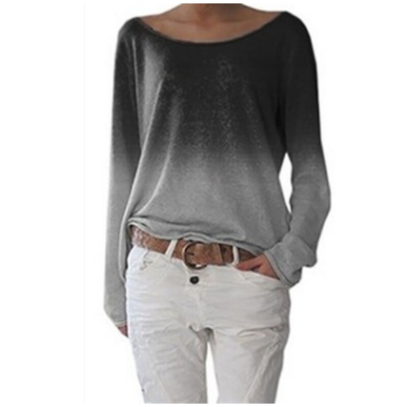 T-Shirt Manufacturer - Long Sleeve Crew Neck Knitted Cotton