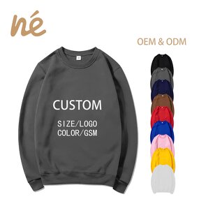 Sweatshirt - Manufacturer - OEM 220G 100% Polyester Blends Solid Autumn Men Women Low MOQ