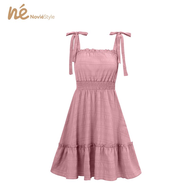 Women's Midi Dress - Manufacturer - A-Line Woven Natural Waist Eco Comfort Versatile