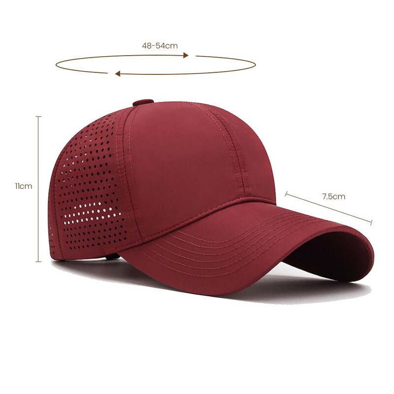 Sports Cap - Manufacturer - Custom Unisex 6-Panel Polyester Embroidered Outdoor Summer Baseball