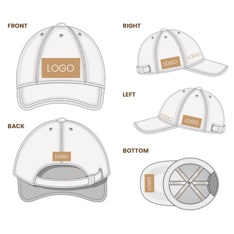 Baseball Cap - Manufacturer - Custom 3D Print Dot 5 Panel Trucker Bucket Hat Outdoor Casual