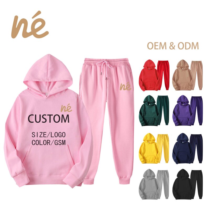 Hoodie Pants Set - Manufacturer - OEM Unisex 400-500gsm Cotton Polyester Boxy Crop Heavyweight