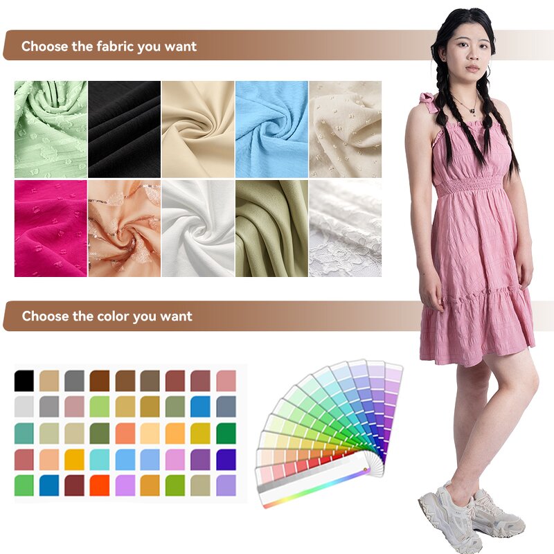 Women's Midi Dress - Manufacturer - A-Line Woven Natural Waist Eco Comfort Versatile