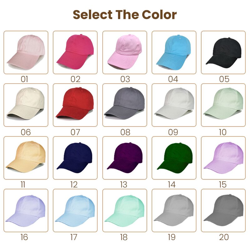 Baseball Cap - Manufacturer - OEM 6 Panel 3D Embroidery Golf Patch Logo 100% Cotton Low MOQ