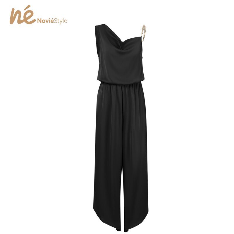 Women's Jumpsuit - Manufacturer - 2024 Elegant Wide Leg Maxi Plain Woven Eco Plus Size