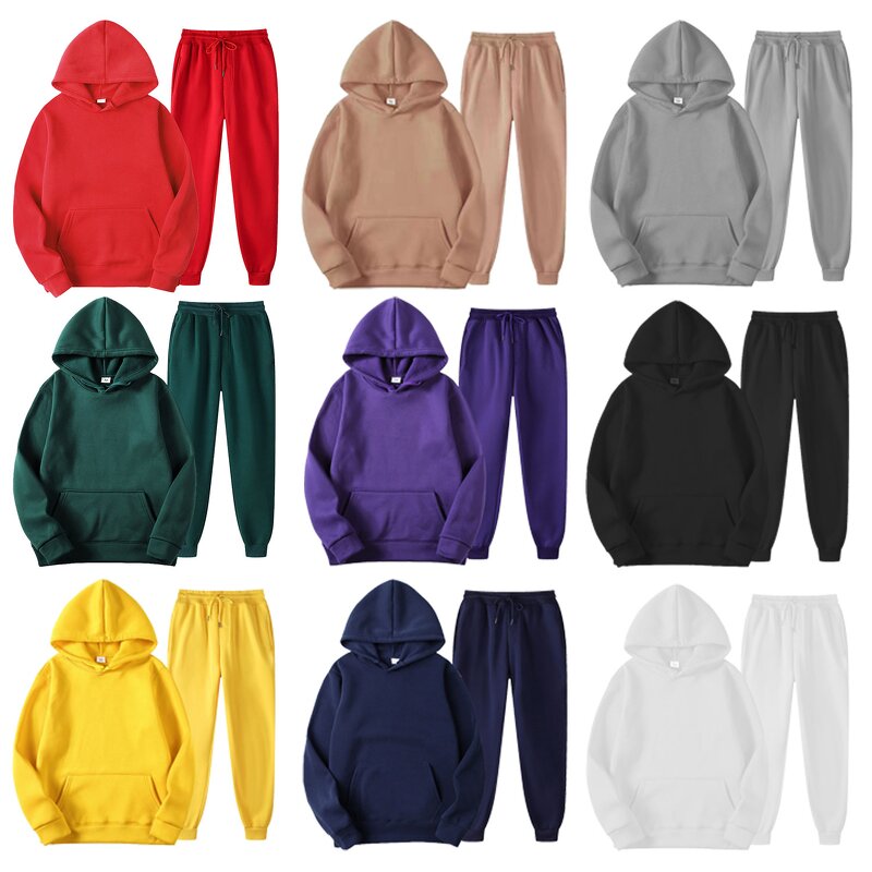 Hoodie Pants Set - Manufacturer - OEM Unisex 400-500gsm Cotton Polyester Boxy Crop Heavyweight
