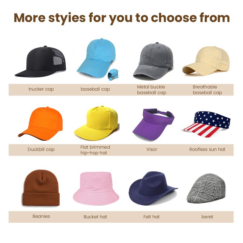 Baseball Cap - Manufacturer - OEM 6 Panel 3D Embroidery Golf Patch Logo 100% Cotton Low MOQ