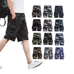 Men's Cargo Pants - Manufacturer - 3/4 Long Tactical Twill Work Shorts Multi-Pocket Summer Capri