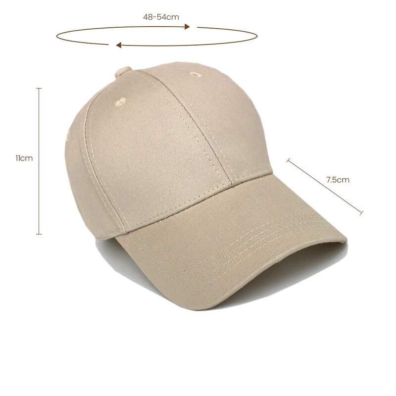 Baseball Cap - Manufacturer - 100% Cotton Pre-Curved Custom Logo Embroidery Outdoor OEM