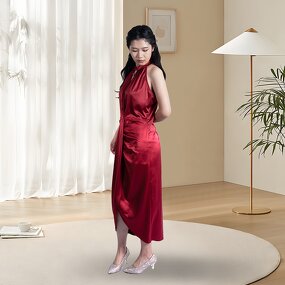 Women's Slim Dress - Manufacturer - Summer Sleeveless Halter Solid Knitting Natural Waist Eco