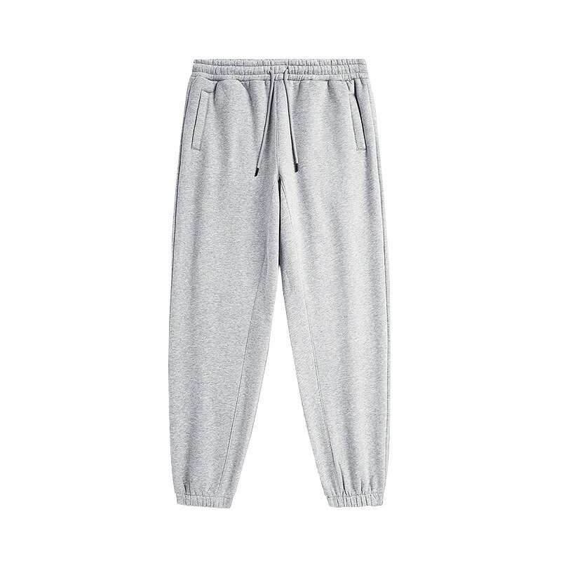 Men's Sweatpants - Manufacturer - 2024 400G 100% Cotton Terry Solid Drawstring Basic Sports OEM