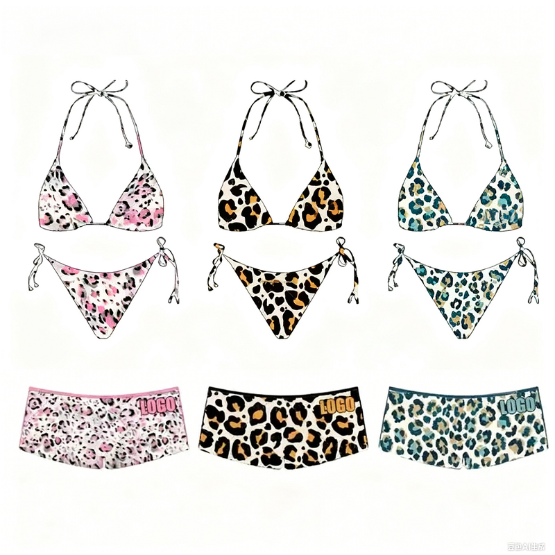 Bikini Swimsuit - Manufacturer - Luxury Sexy Streak Long String Halter Lace-Up Tank Bra