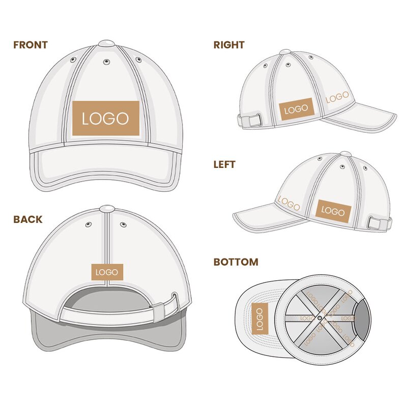 Baseball Cap - Manufacturer - Unisex Washed Cotton Distressed Custom Logo Unstructured Dad Hat